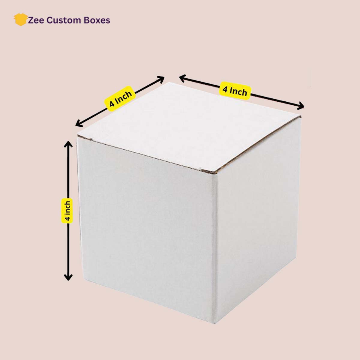 4x4x4 Corrugated Boxes - ZEE Custom Boxes AU