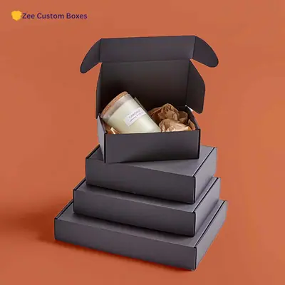 Black Cardboard Boxes view 4