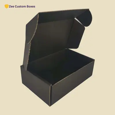 Black Corrugated Boxes - ZEE Custom Boxes AU