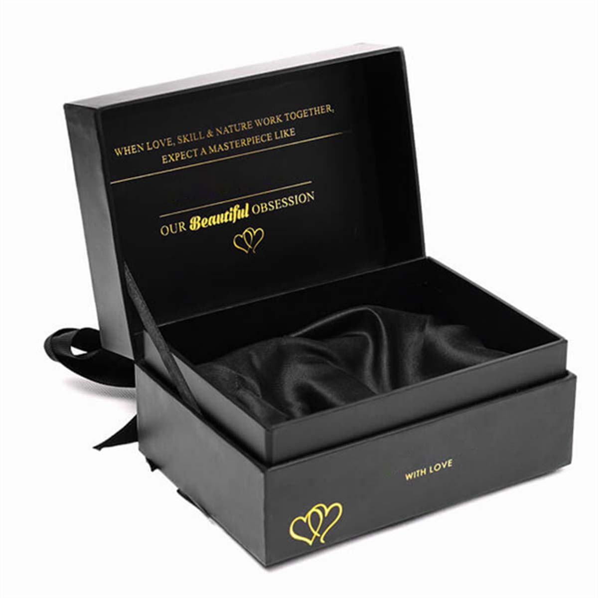 Black Cosmetic Boxes view 2