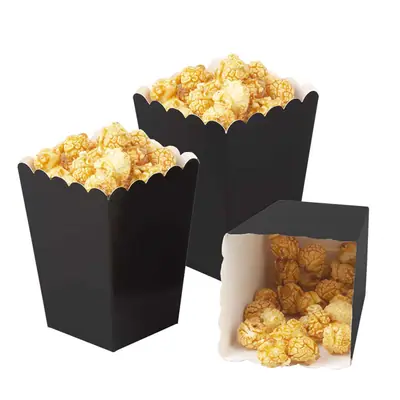 Black Popcorn Boxes view 3