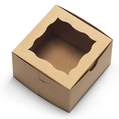 Brown Cake Boxes view 1