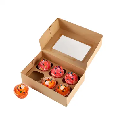 Brown Cake Boxes view 2