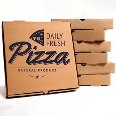 Brown Pizza Boxes view 1