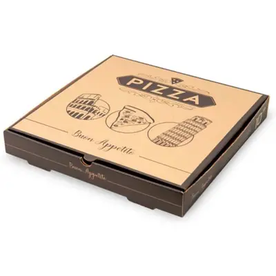 Brown Pizza Boxes view 2