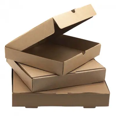 Brown Pizza Boxes view 3