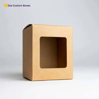 Cardboard Box With Window - ZEE Custom Boxes AU