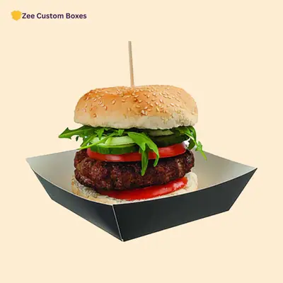 Cardboard Burger Trays - ZEE Custom Boxes AU