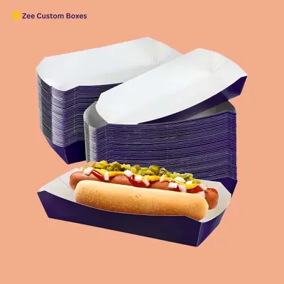 Cardboard Hot Dog Trays - ZEE Custom Boxes AU