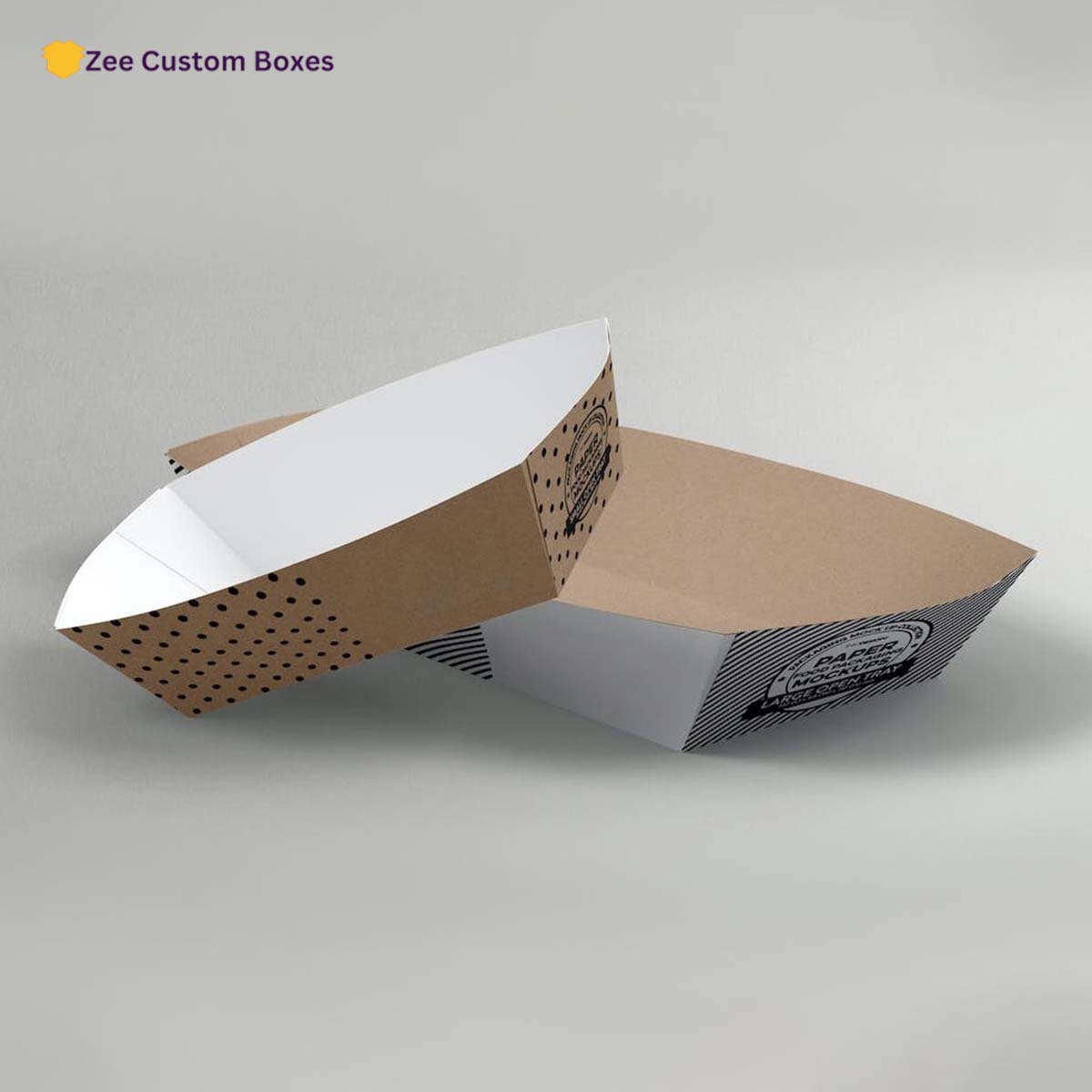 Cardboard Paper Serving Trays view 2