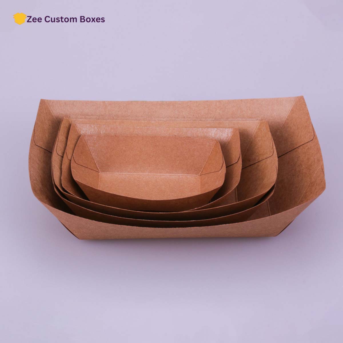 Cardboard Paper Trays - ZEE Custom Boxes AU