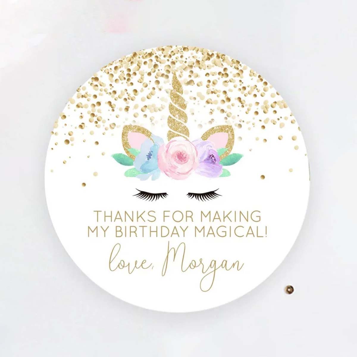 Custom Birthday Stickers Labels view 2
