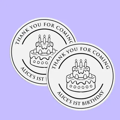 Custom Birthday Stickers Labels view 4