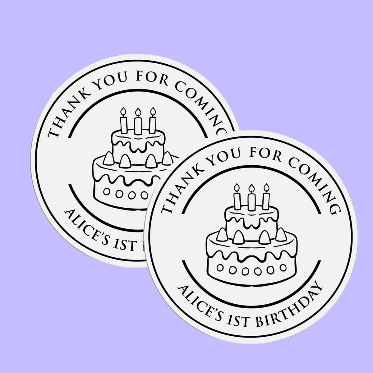 Custom Birthday Stickers Labels view 4