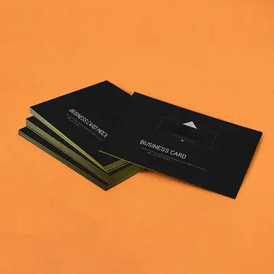Custom Black Business Cards view 5