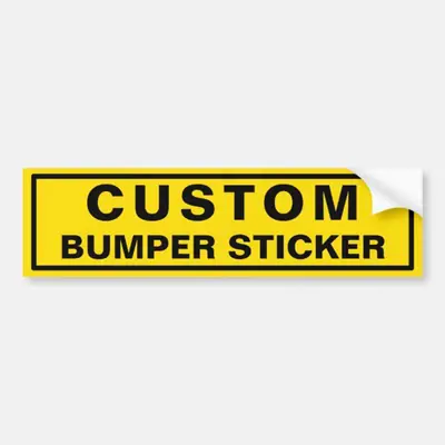 Custom Bumper Stickers view 2