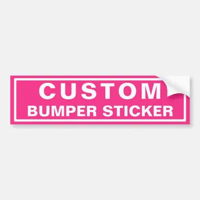 Custom Bumper Stickers view 3