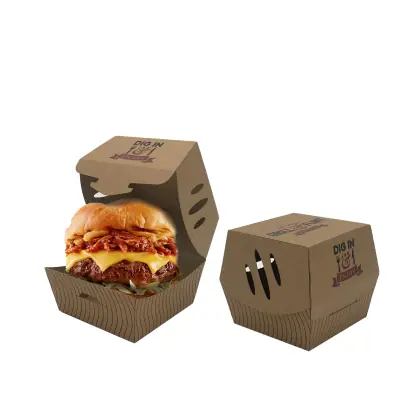 Custom Burger Packaging Boxes view 2