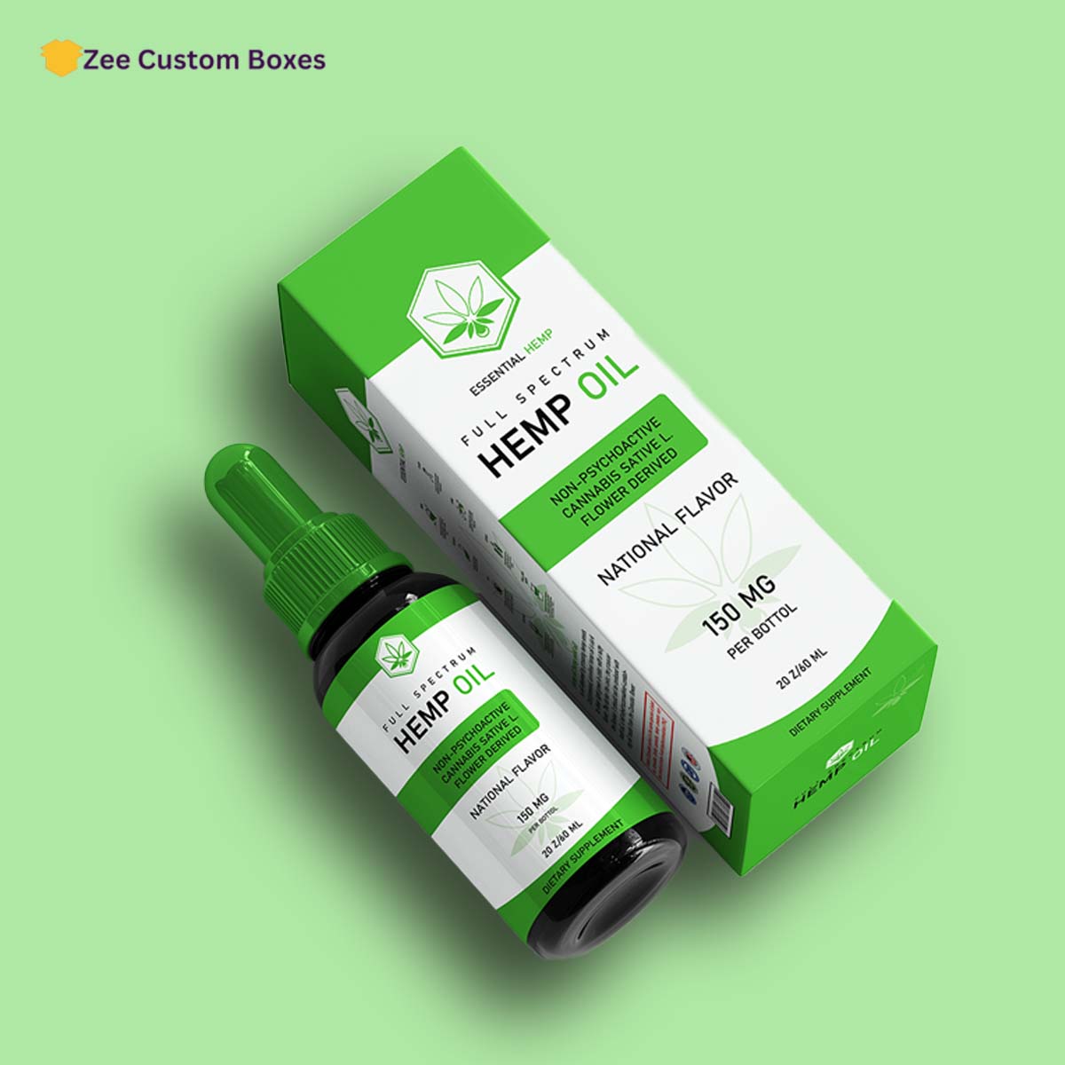 Custom CBD Oil Packaging - ZEE Custom Boxes AU