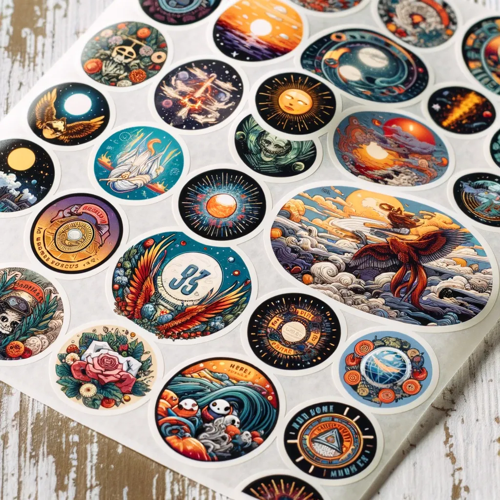 Custom Circle Stickers Labels - ZEE Custom Boxes AU