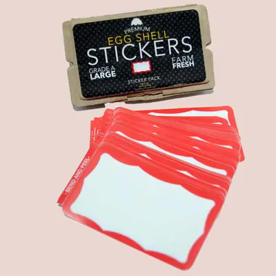 Custom Eggshell Stickers view 1