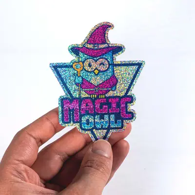 Custom Glitter Stickers view 2