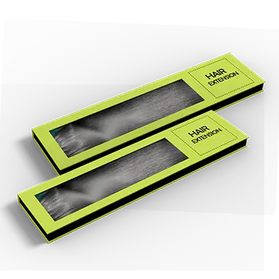 Custom Hair Extension Boxes Packaging view 1