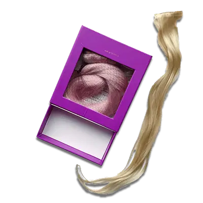 Custom Hair Extension Boxes Packaging view 4