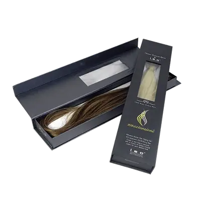Custom Hair Extension Boxes Packaging view 5