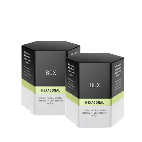 Custom Hexagon Boxes Packaging view 2