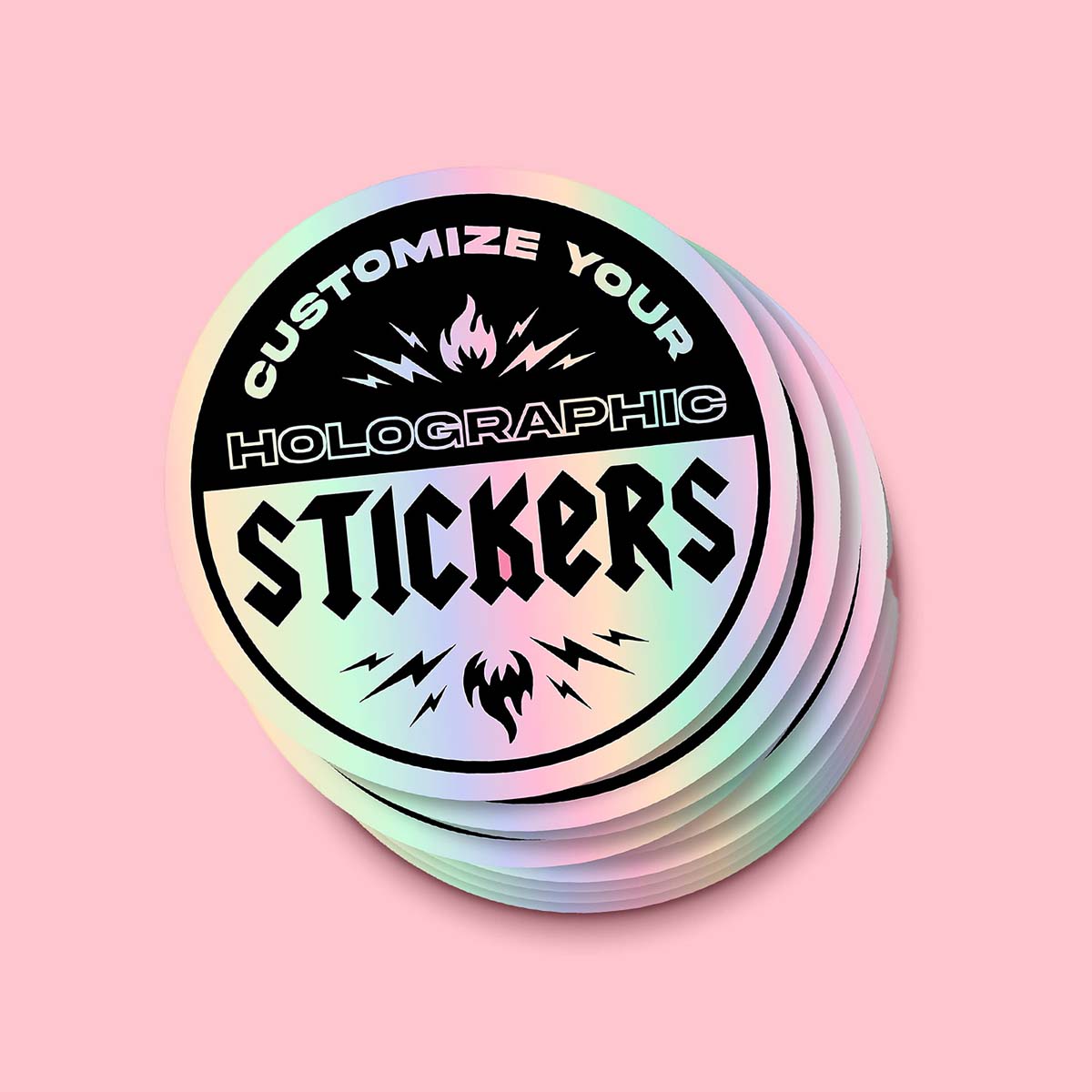 Custom Holographic Stickers - ZEE Custom Boxes AU