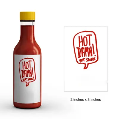 Custom Hot Sauce Labels view 2