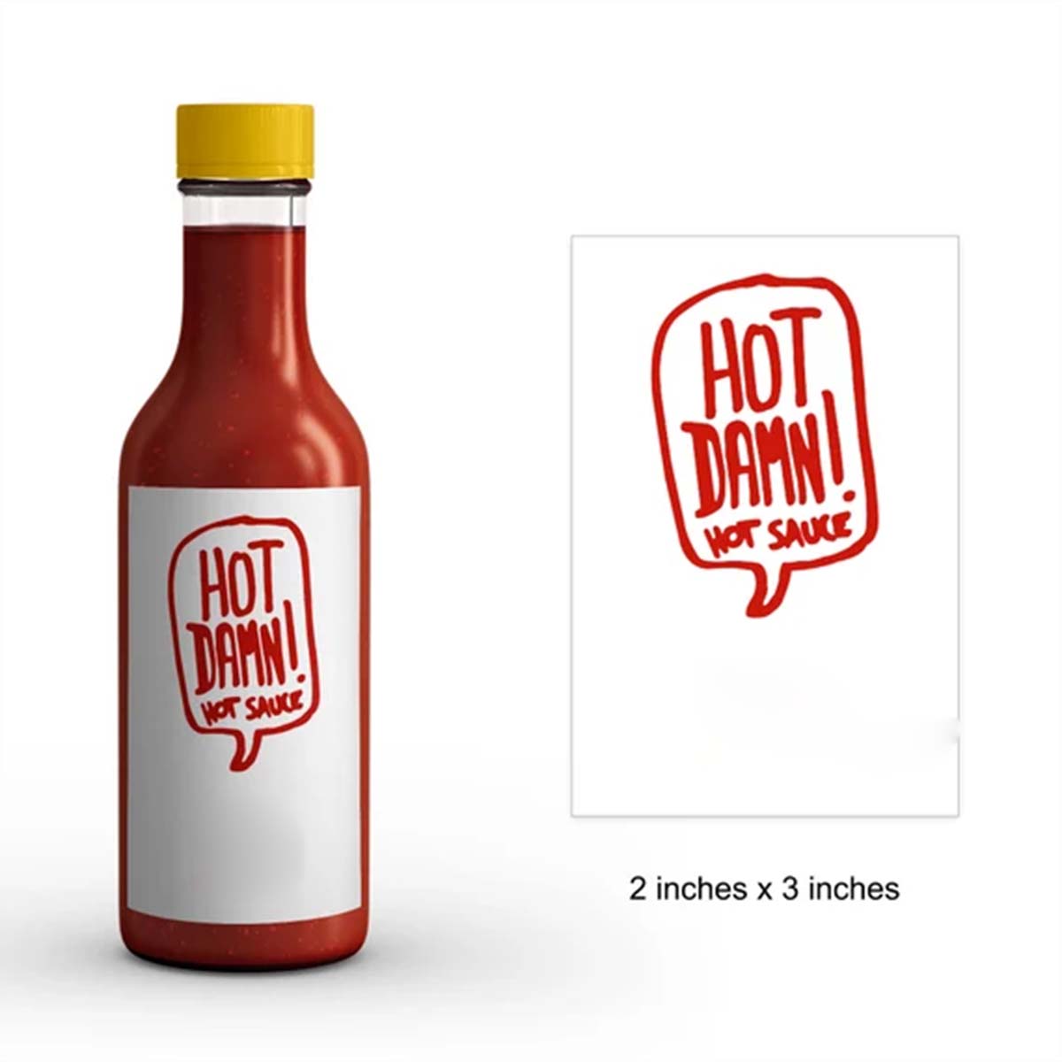 Custom Hot Sauce Labels view 2