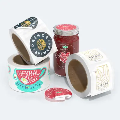 Custom Jar Stickers Labels view 2