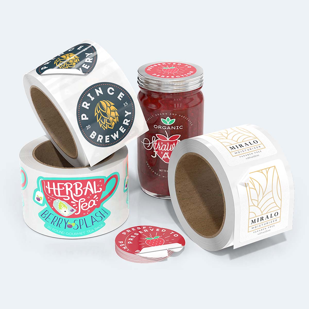 Custom Jar Stickers Labels view 2