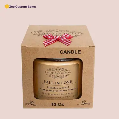 Custom Kraft Candle Boxes view 2