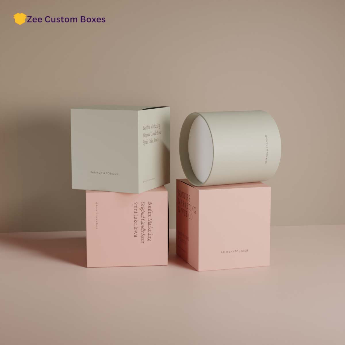 Custom Kraft Candle Boxes view 3