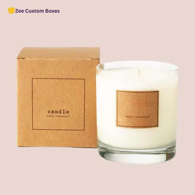 Custom Kraft Candle Boxes view 4