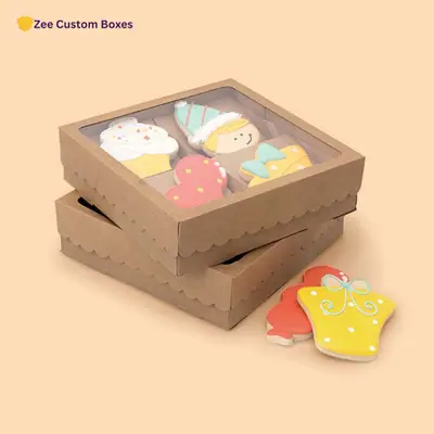 Custom Kraft Cookie Boxes view 3