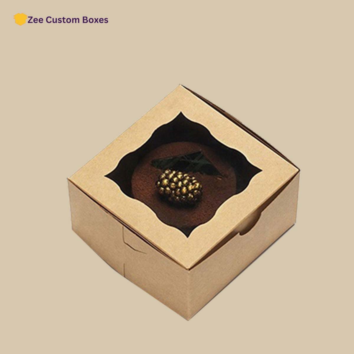 Custom Kraft Cookie Boxes view 4