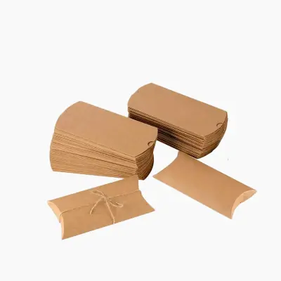 Custom Kraft Pillow Boxes view 3