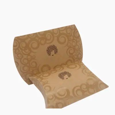 Custom Kraft Pillow Boxes view 4