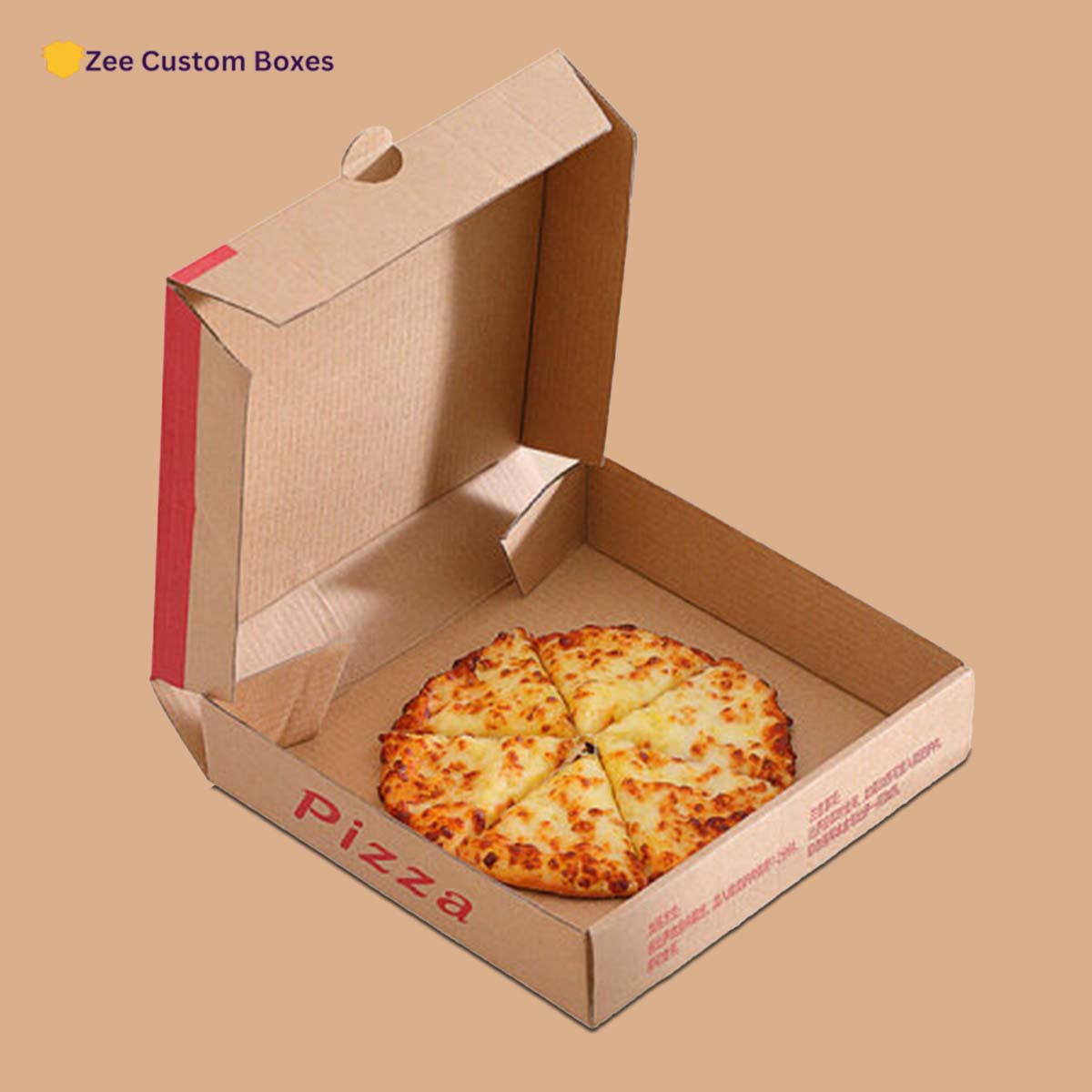 Custom Kraft Pizza Boxes view 3