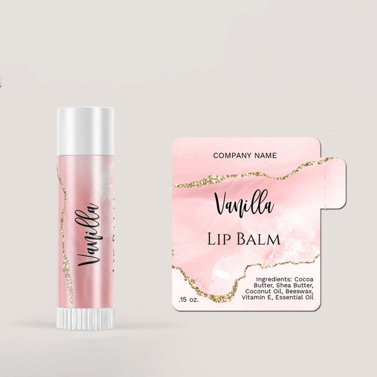 Custom Lip Balm Labels view 2