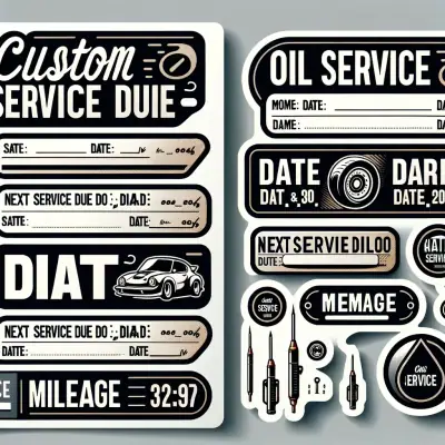 Custom Oil Change Stickers Labels - ZEE Custom Boxes AU