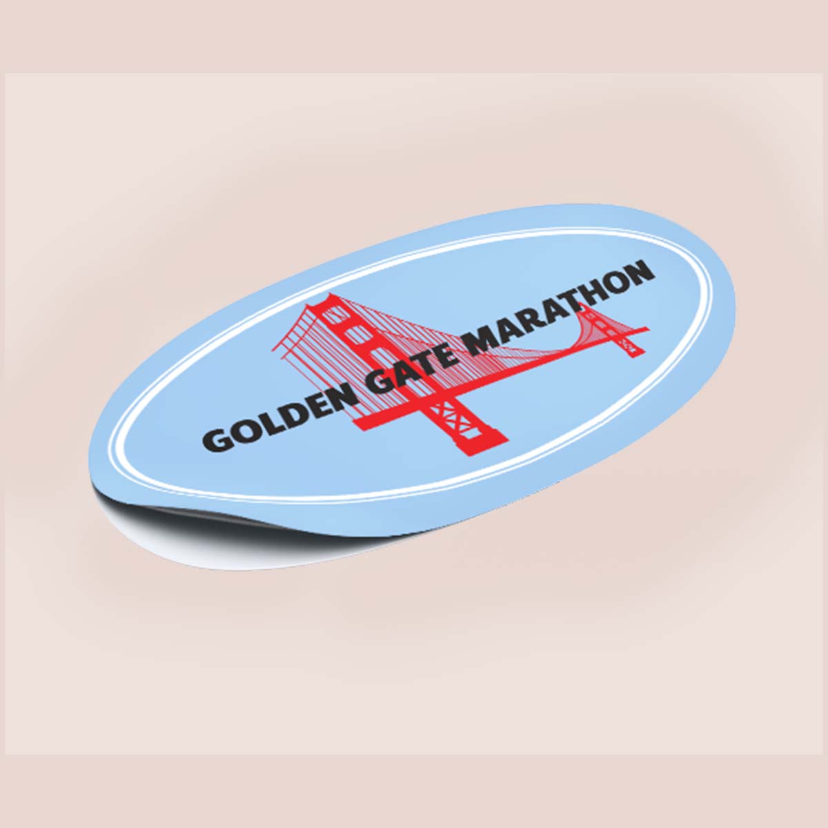 Custom Oval Stickers view 3