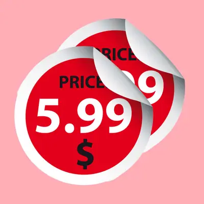 Custom Price Stickers view 2