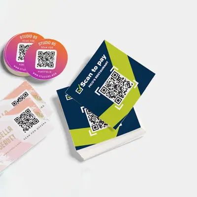 Custom QR Code Stickers view 4