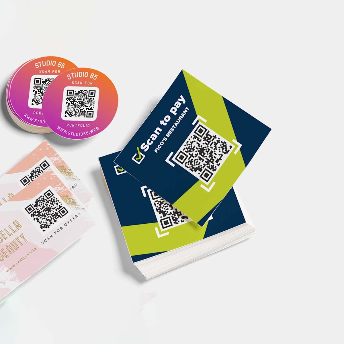 Custom QR Code Stickers view 4