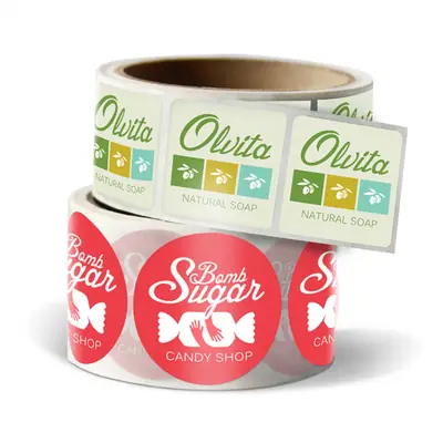 Custom Roll Labels Stickers view 4